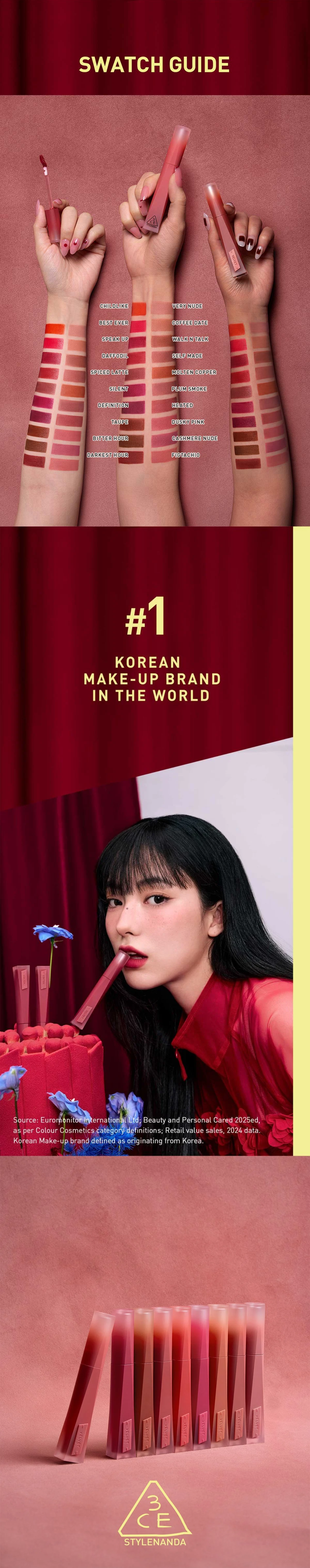 3CE Velvet Lip Tint Plush