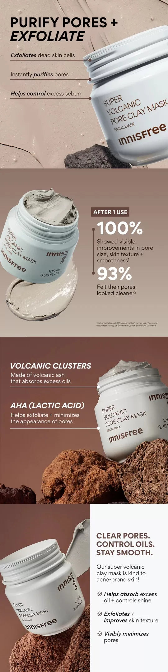 INNISFREE Super Volcanic Pore Clay Mask 100ml
