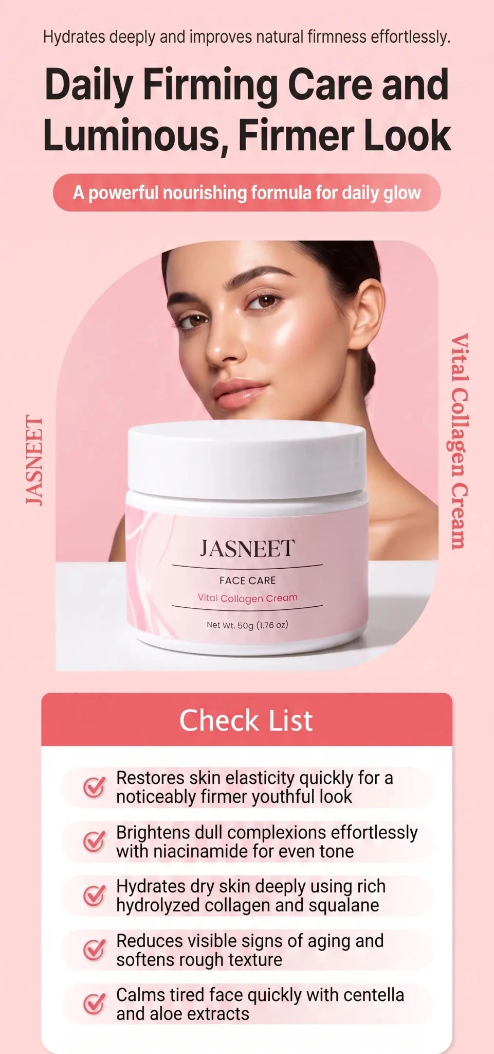 JASNEET Vital Collagen Cream 50g