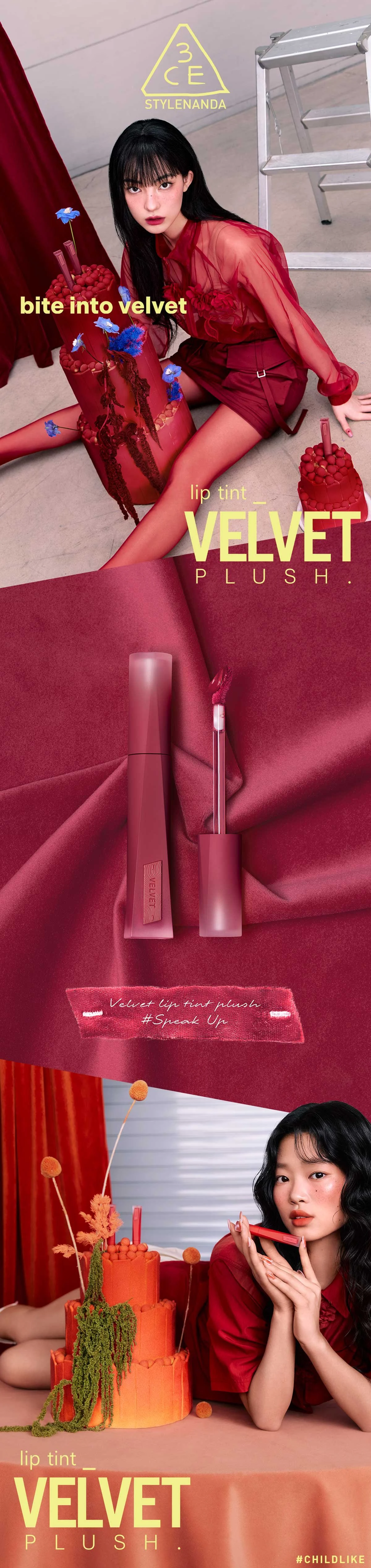 3CE Velvet Lip Tint Plush