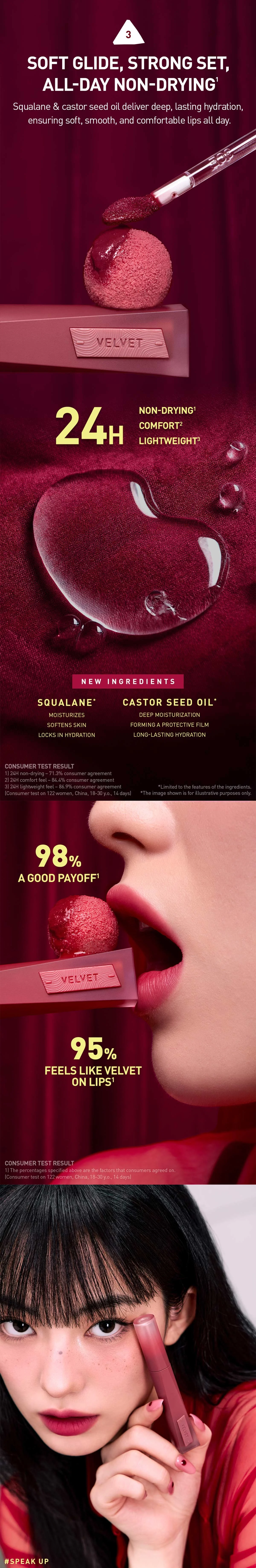 3CE Velvet Lip Tint Plush