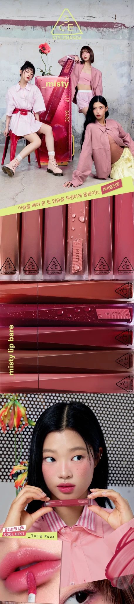 3CE Misty Lip Bare 4.6g