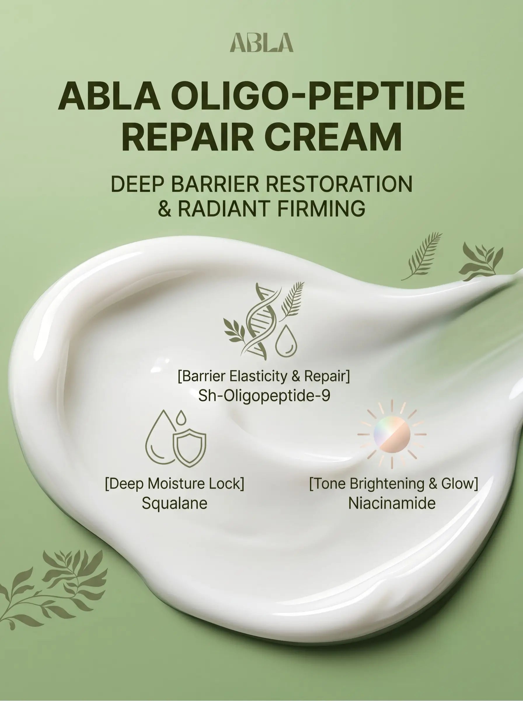 ABLA Oligo-Peptide Repair Cream 50g des 1