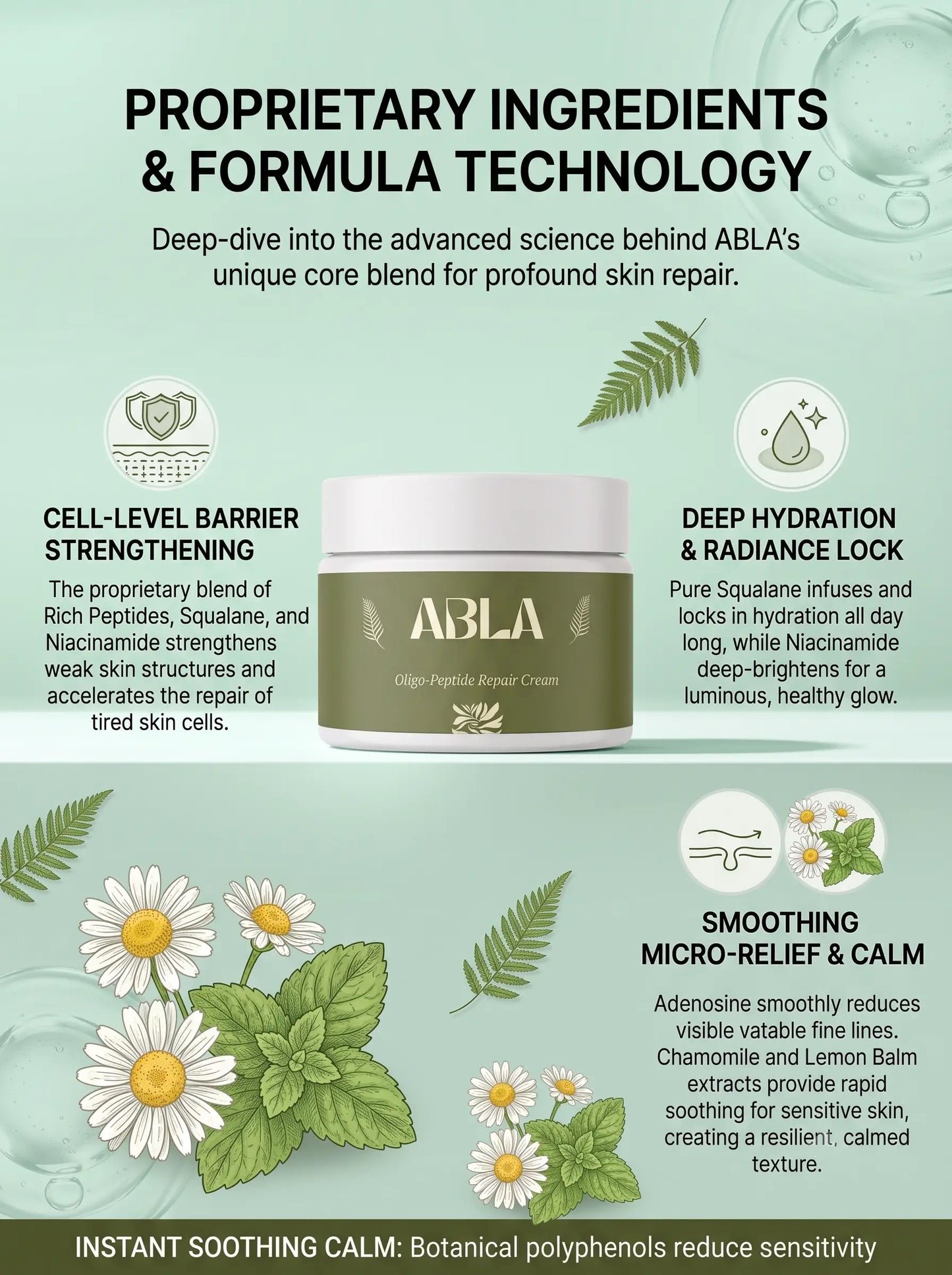 ABLA Oligo-Peptide Repair Cream 50g des 2