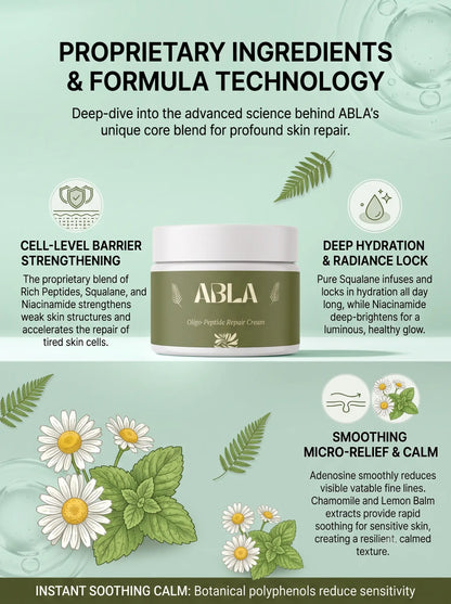 ABLA Oligo-Peptide Repair Cream 50g des 2