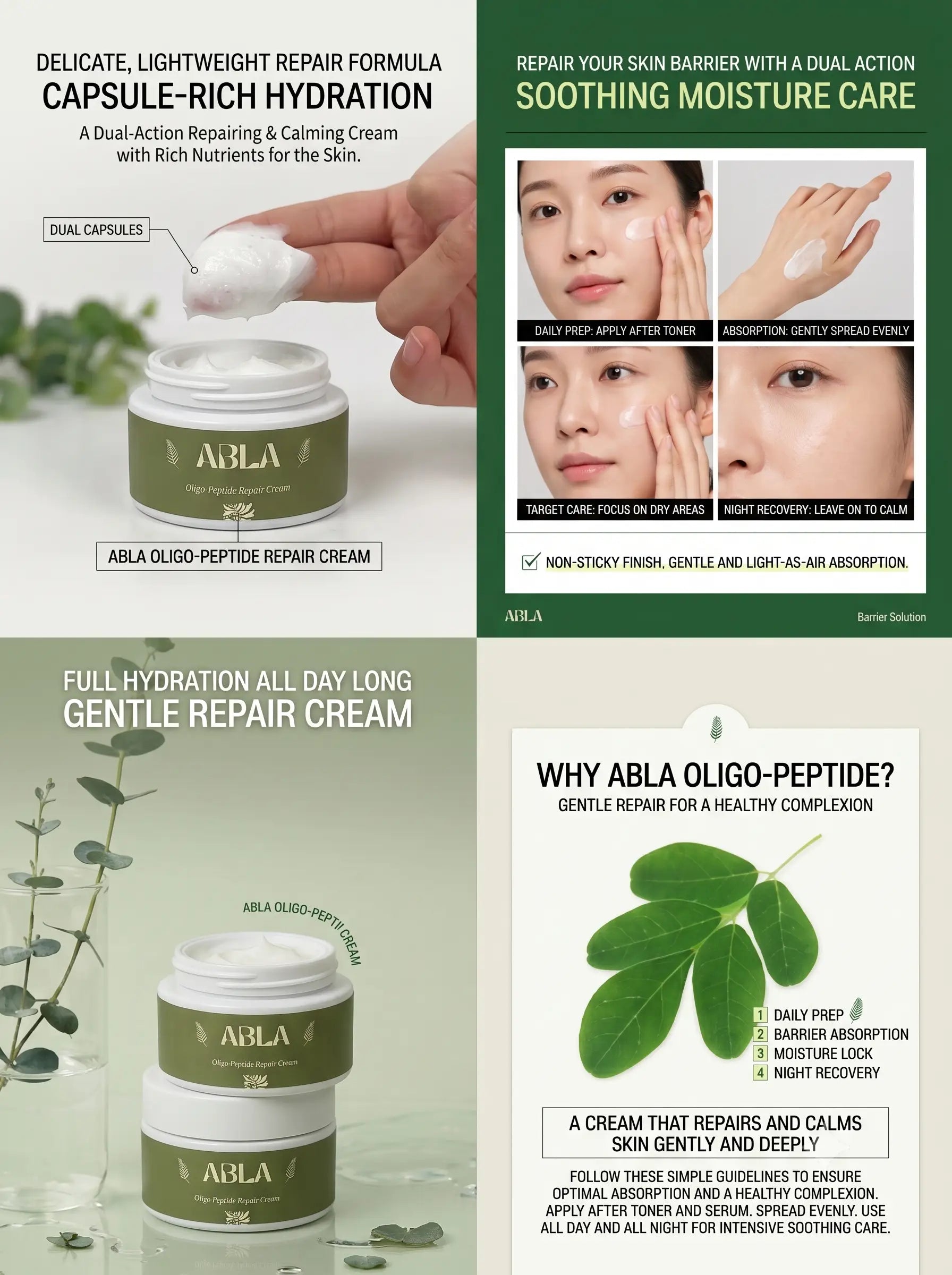ABLA Oligo-Peptide Repair Cream 50g des 3