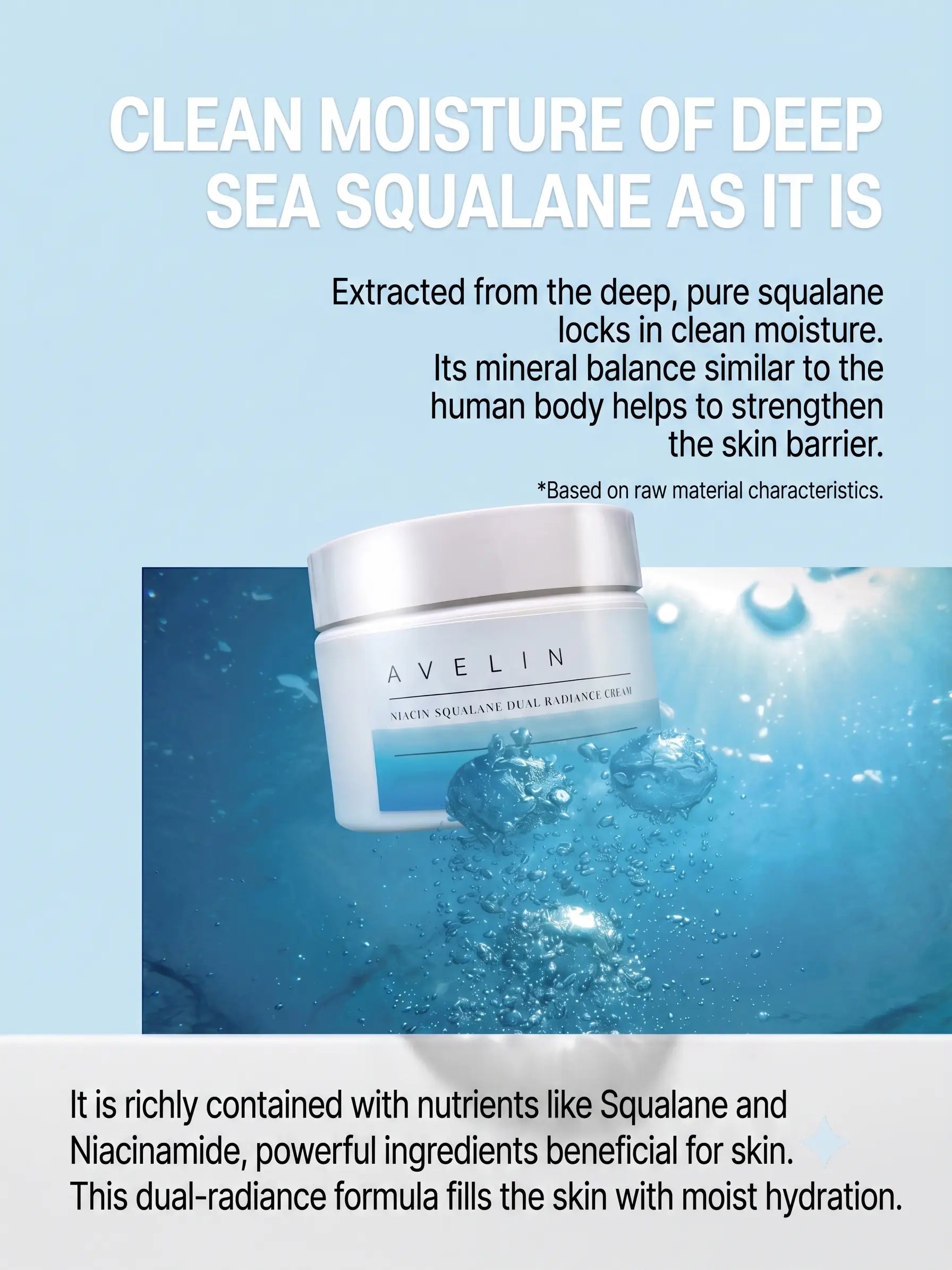AVELIN NIACIN-SQUALANE DUAL RADIANCE CREAM 50g des 3