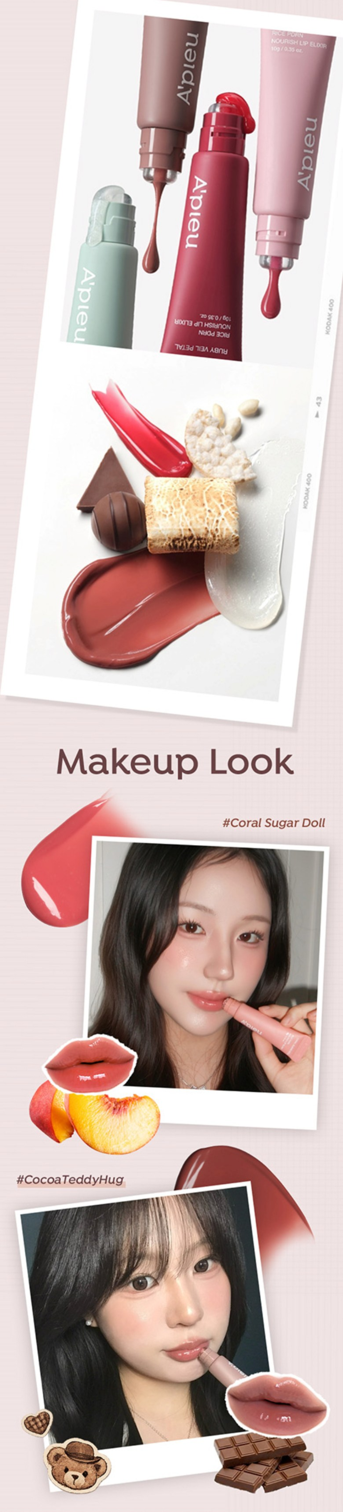 A'PIEU Rice PDRN Nourish Lip Elixir des 2
