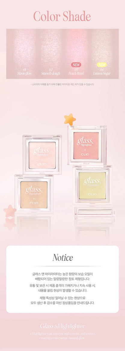 CLIO Glass Highlighter 5g des main 10