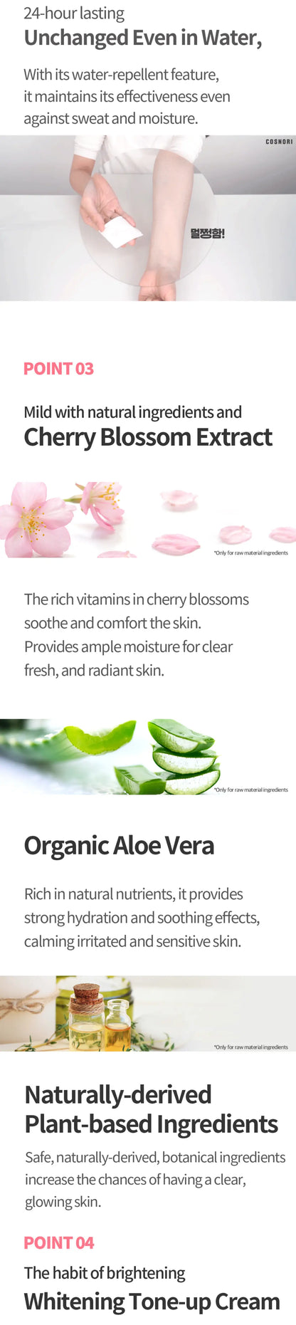 COSNORI Whitening Dress Tone Up Cream 50ml des 5
