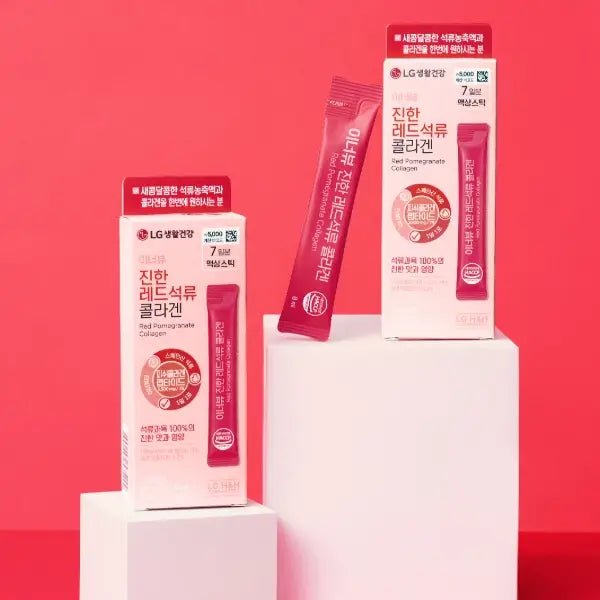 INNERBEAU Red Pomegranate Collagen Stick 7 Sticks main des 2