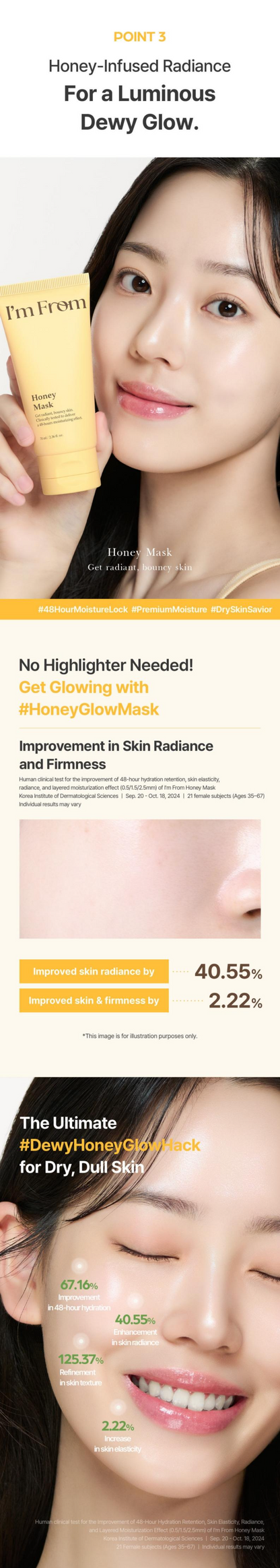 I'M FROM Honey Mask des 3
