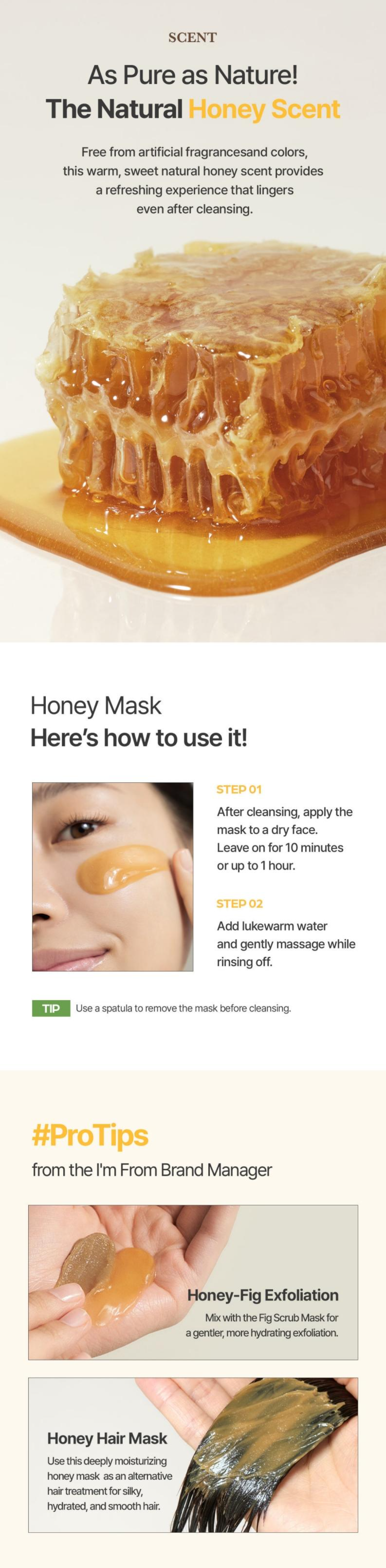 I'M FROM Honey Mask des 4