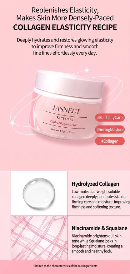 JASNEET Vital Collagen Cream 50g des 1