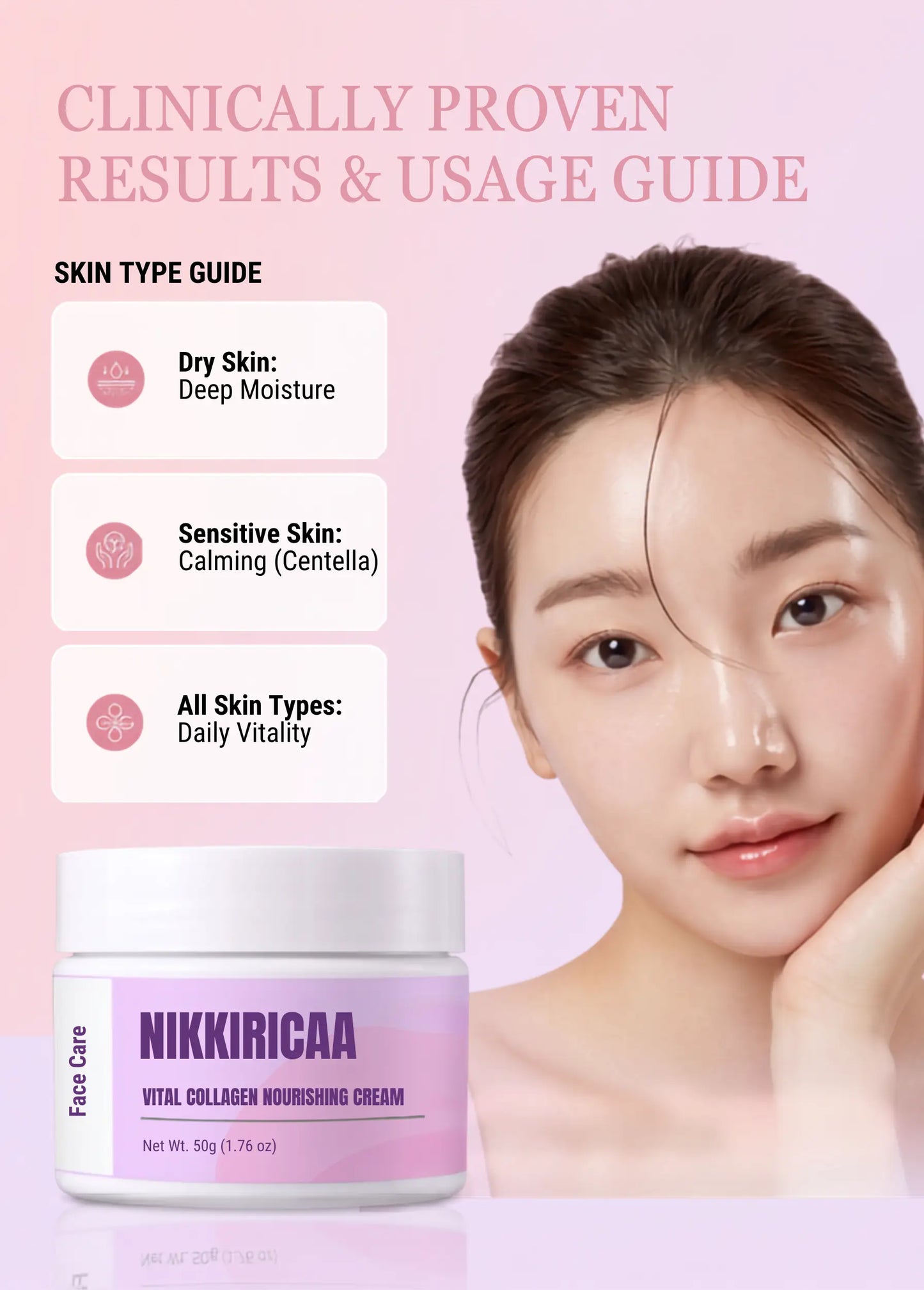 NIKKIRICAA Vital Collagen Cream 50g