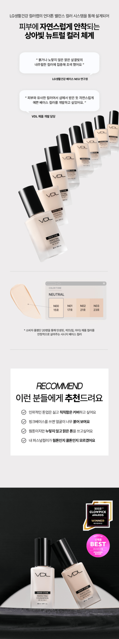 VDL Cover Stain Perfecting Foundation 30ml des 4