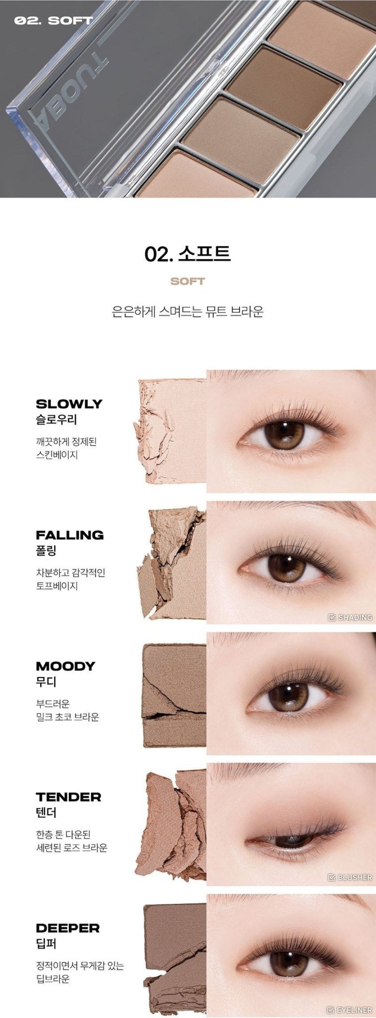 ABOUT TONE Return To Basic Shadow Palette