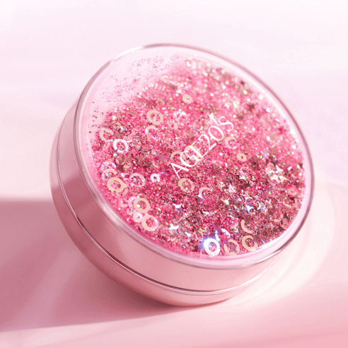 AGE 20'S Essence Cover Pact Shining Drops Edition Case Pink + Refill 12.5g x 3p