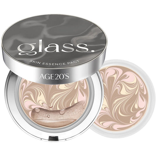 AGE 20'S Glass Skin Essence Pact Perfect Foundation 12.5g + Refill