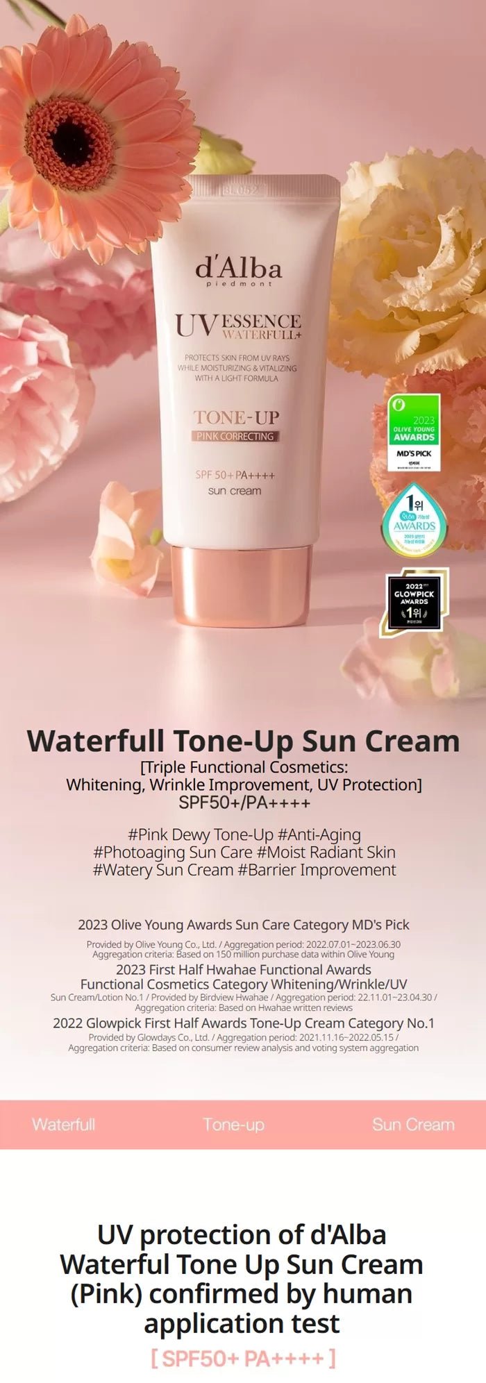 DALBA Waterfull Tone Up Sun Cream 50ml