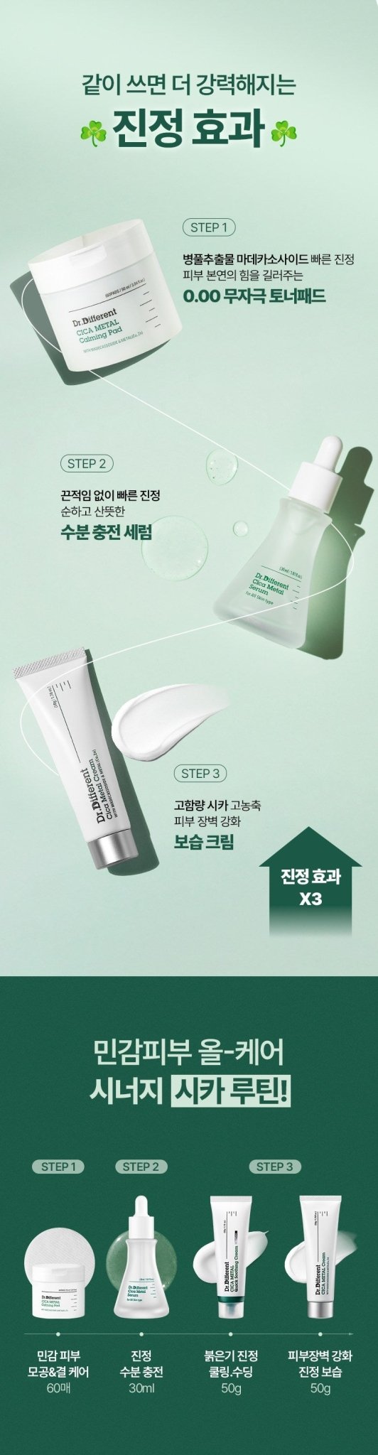 DR.DIFFERENT Cica Metal Cream 50g