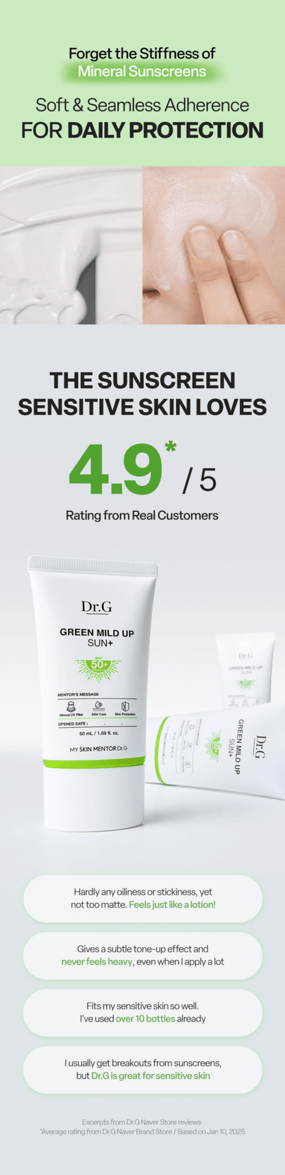 DR.G Green Mild Up Sun+ 35ml