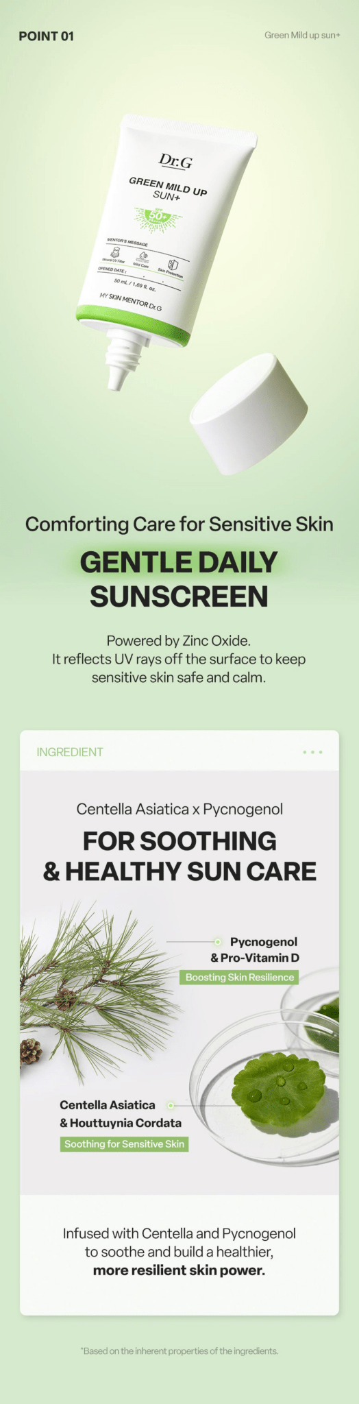 DR.G Green Mild Up Sun+ 35ml