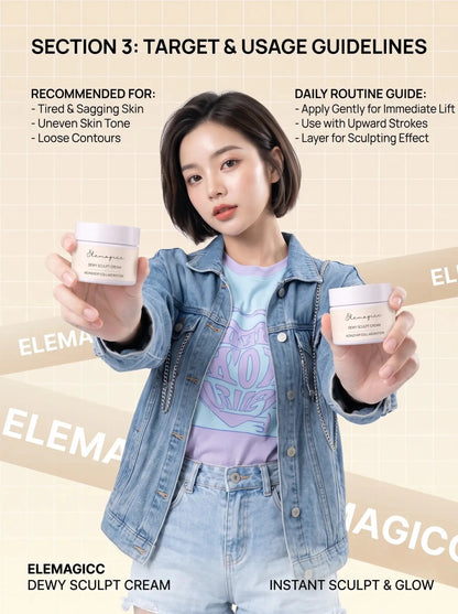 ELEMAGICC Dewy Sculpt Cream 50g