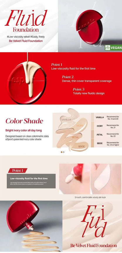 ESPOIR Be Velvet Fluid Foundation 30g