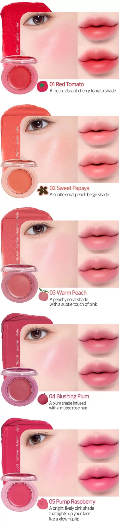 ETUDE Fruity Lip & Cheek Blur Balm 2.3g