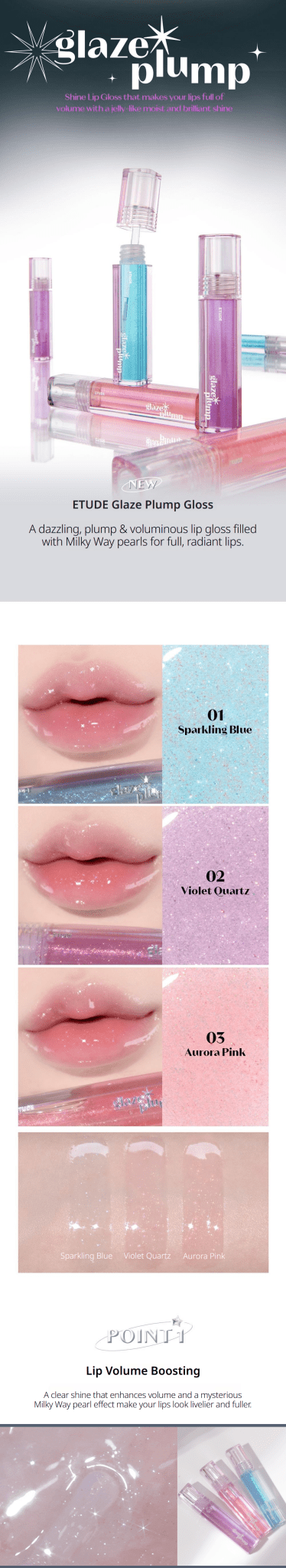 ETUDE Glaze Plump Gloss 4g