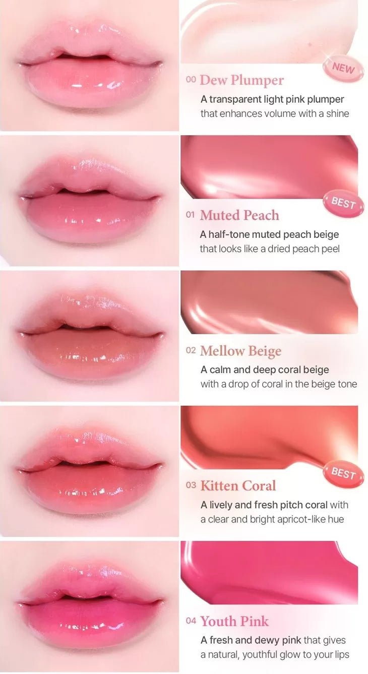 GIVERNY Dewy Lip Glaze Tint 4.9g