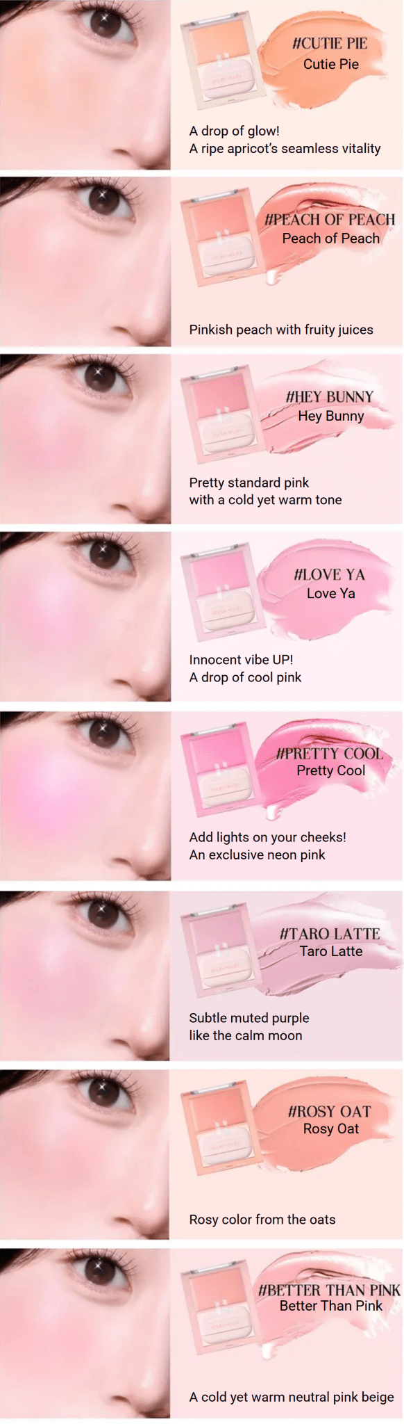 HOLIKA HOLIKA Tinted Milk Cream Blush 5g