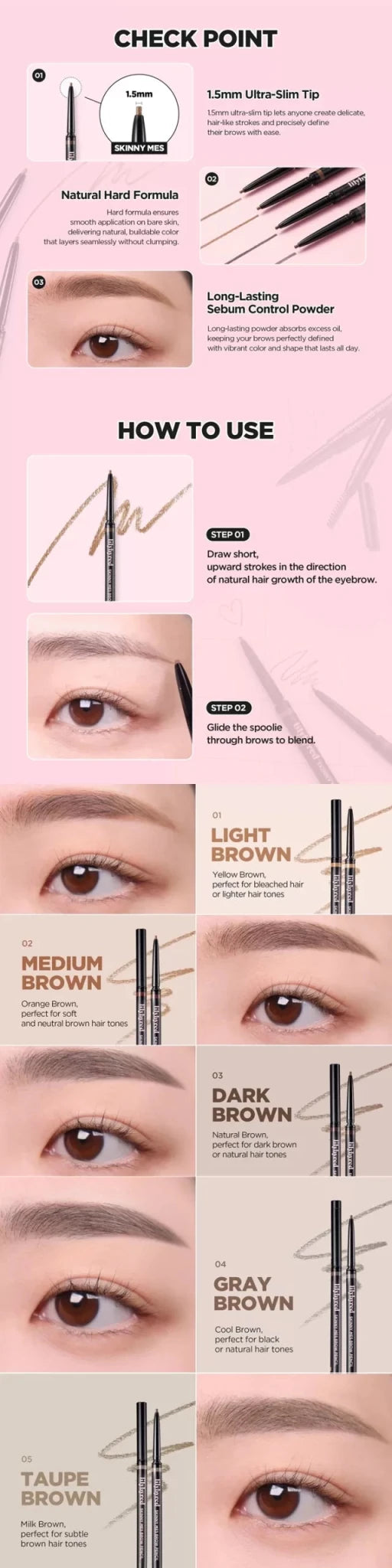 LILYBYRED Skinny Mes Brow Pencil 0.09g