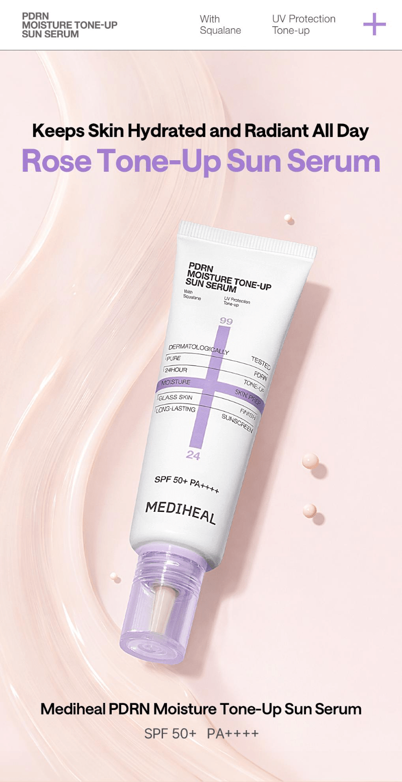 MEDIHEAL PDRN Moisture Tone - Up Sun Serum