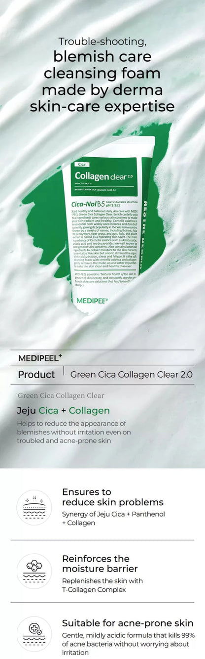 MEDIPEEL Green Cica Collagen Clear 2.0 300ml