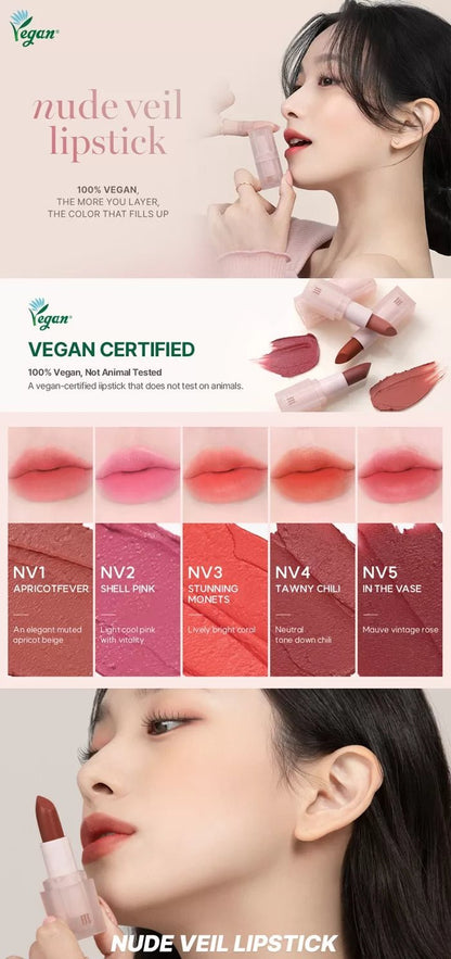 MERZY Nude Veil Lipstick 3.5g