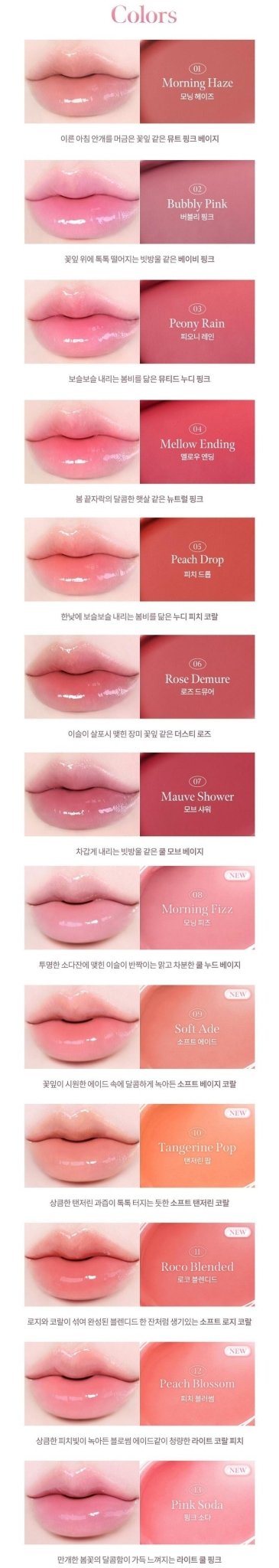 MILK TOUCH Dew Stain Sheer Lip Gloss