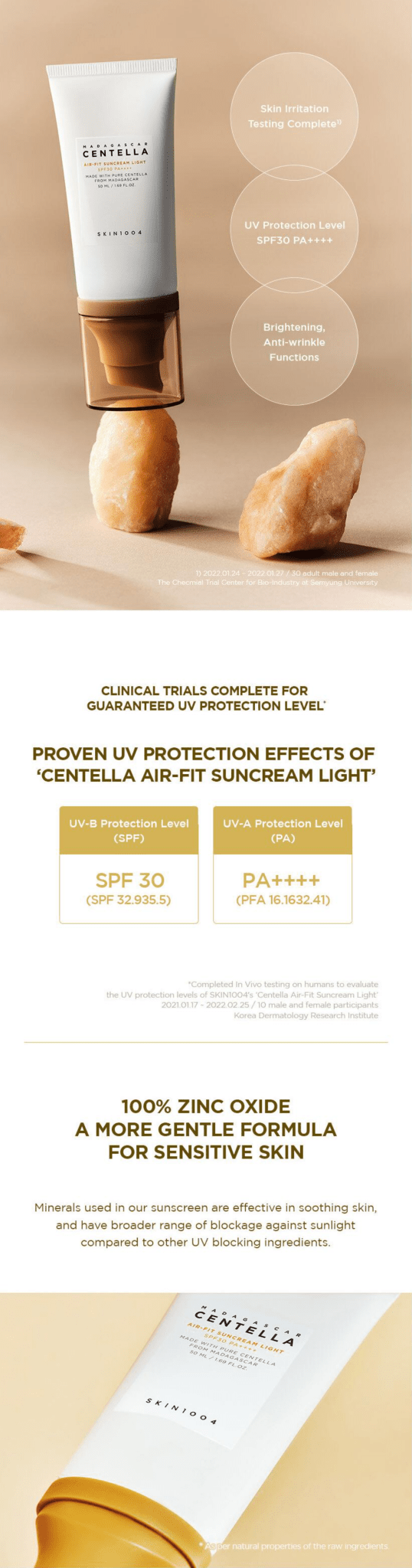 SKIN1004 Madagascar Centella Air Fit Suncream Light 50ml