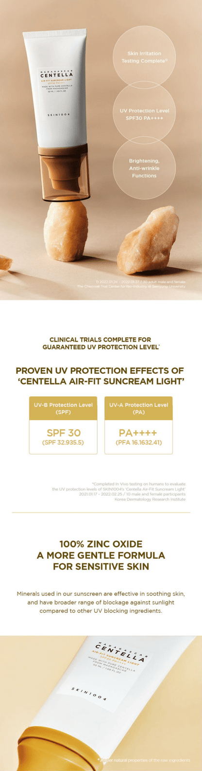 SKIN1004 Madagascar Centella Air Fit Suncream Light 50ml