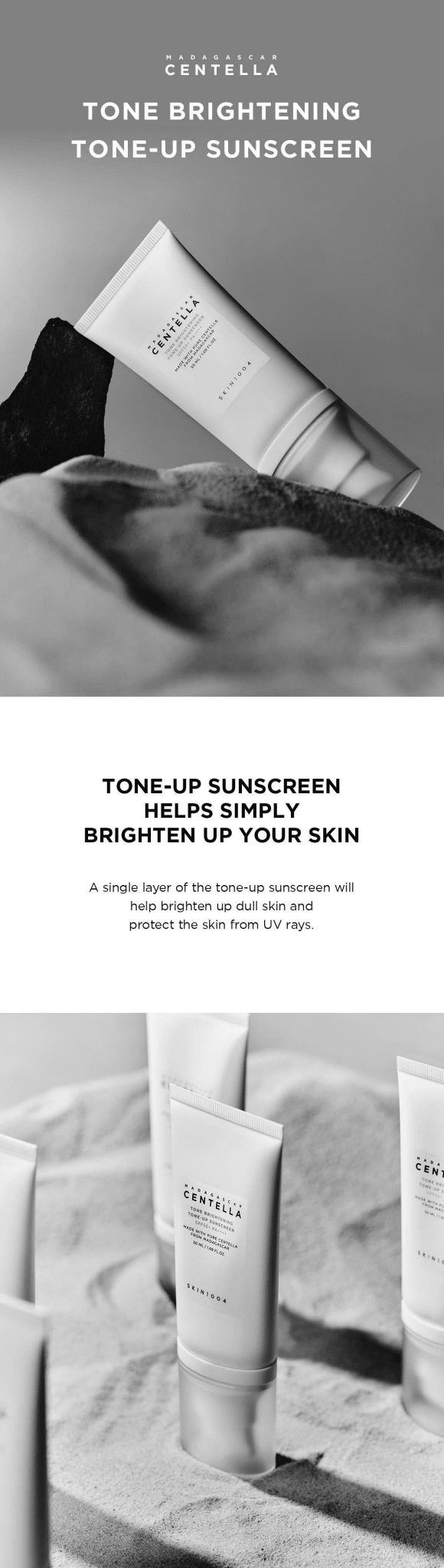 SKIN1004 Madagascar Centella Tone Brightening Tone Up Sunscreen
