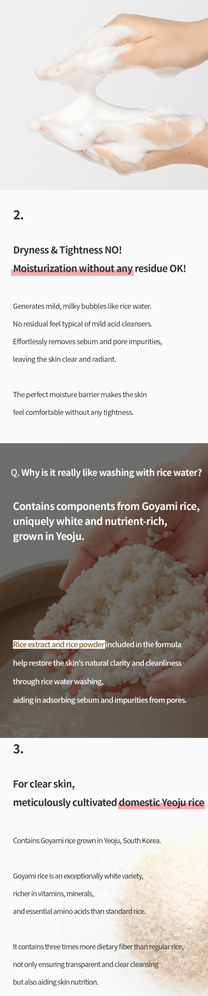 S.NATURE Aqua Rice Foam Cleanser