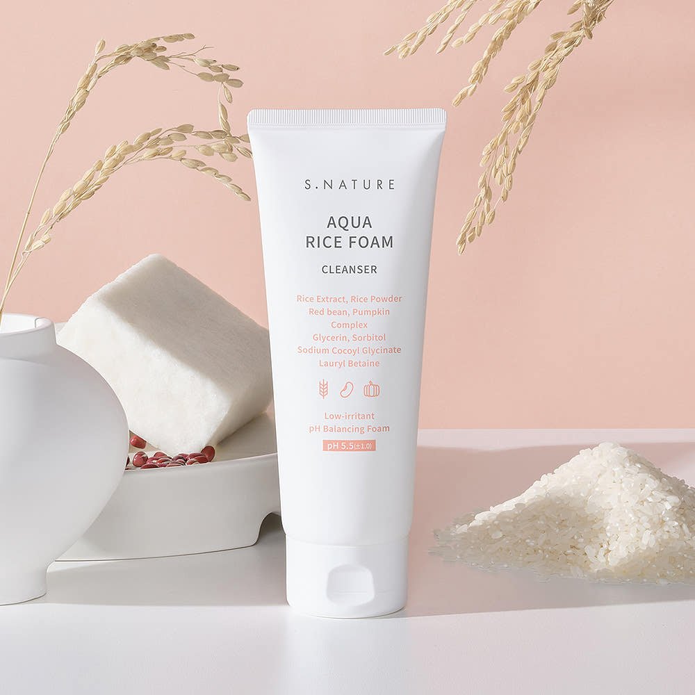 S.NATURE Aqua Rice Foam Cleanser