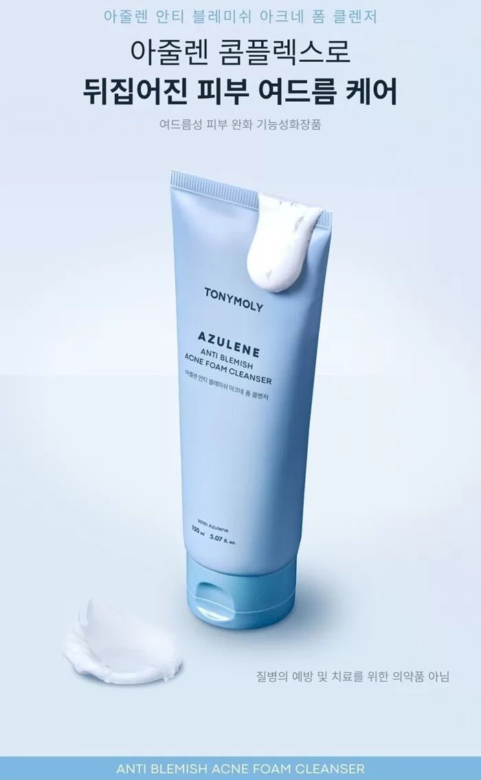 TONYMOLY Azulene Anti Blemish Acne Foam Cleanser 150ml