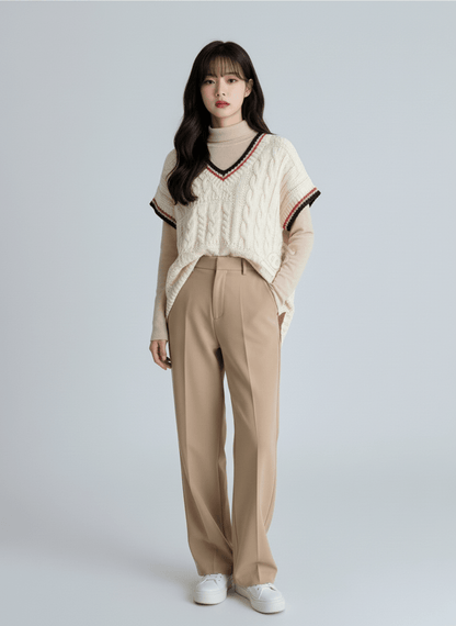 Two - Tone Overfit Vest