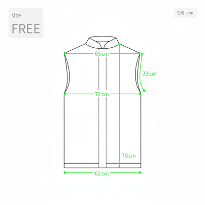 Two - Tone Overfit Vest