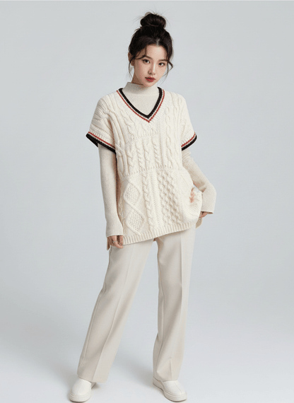 Two - Tone Overfit Vest