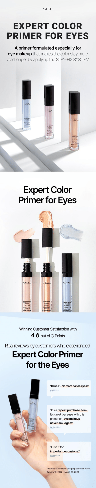 VDL Expert Color Primer For Eyes
