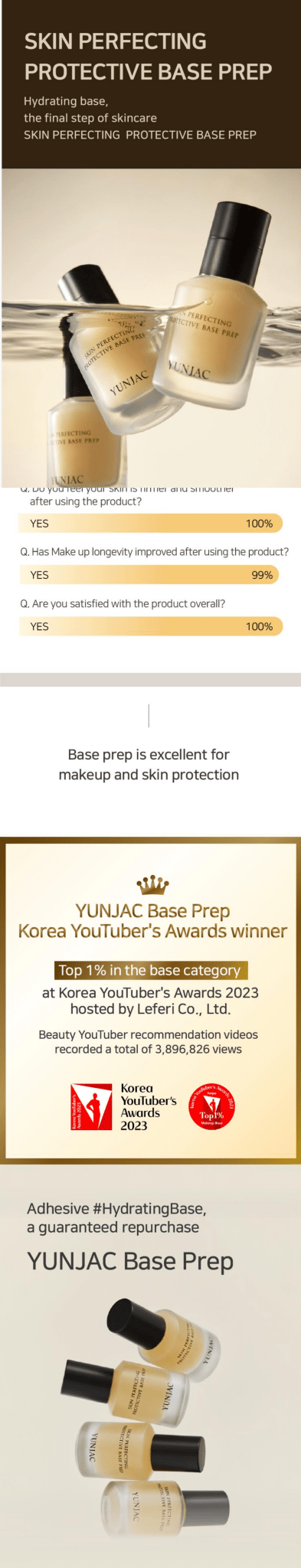 YUNJAC Skin Perfecting Protective Base Prep 25ml