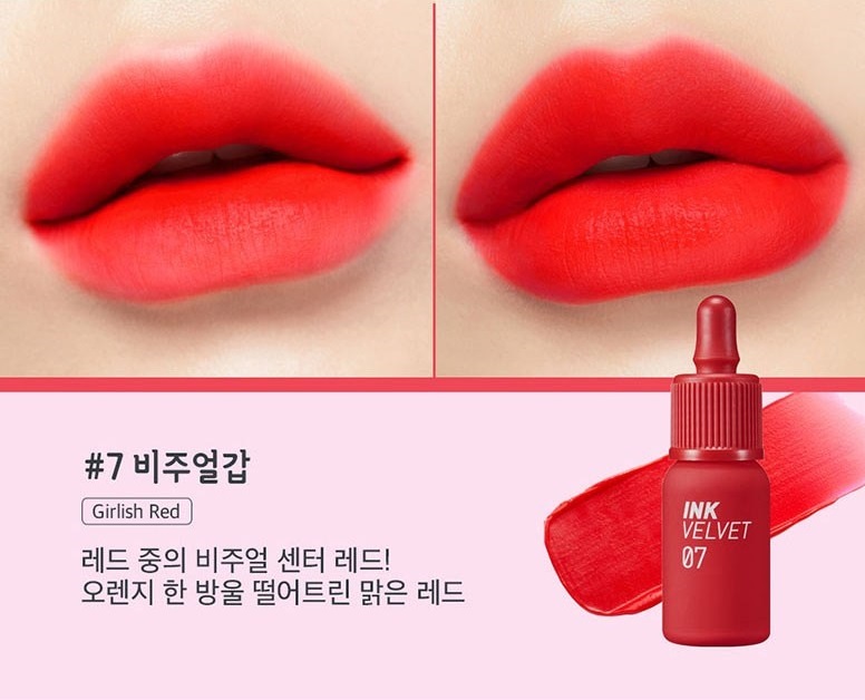 PERIPERA Ink The Velvet AD Lip Tint Girlish Red